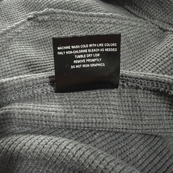 Volcom Stone Mens L/S Waffle Top Gray Cotton Size Small. - Picture 12 of 16